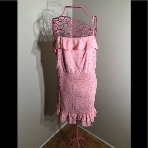 TRIXXI surplice Floral Mini Dress